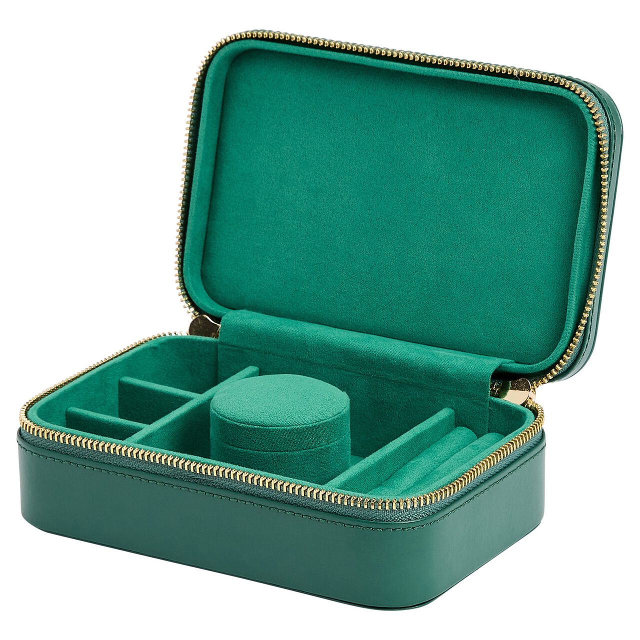 WOLF Sophia Green Travel Zip Case Open image number 2