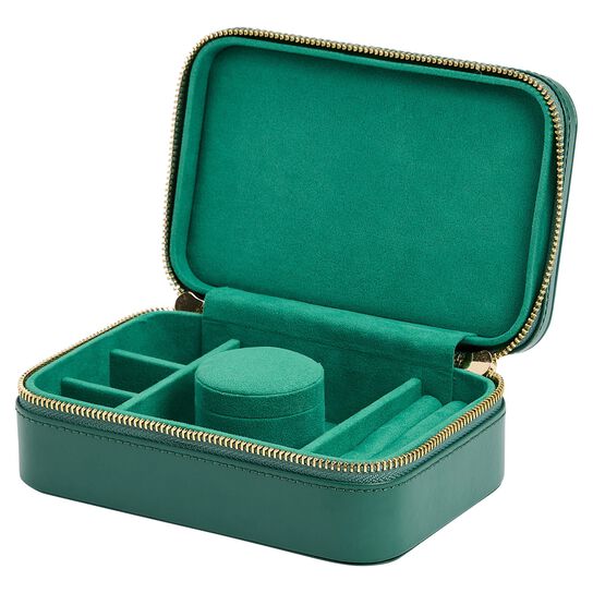 WOLF Sophia Green Travel Zip Case Open image number 2