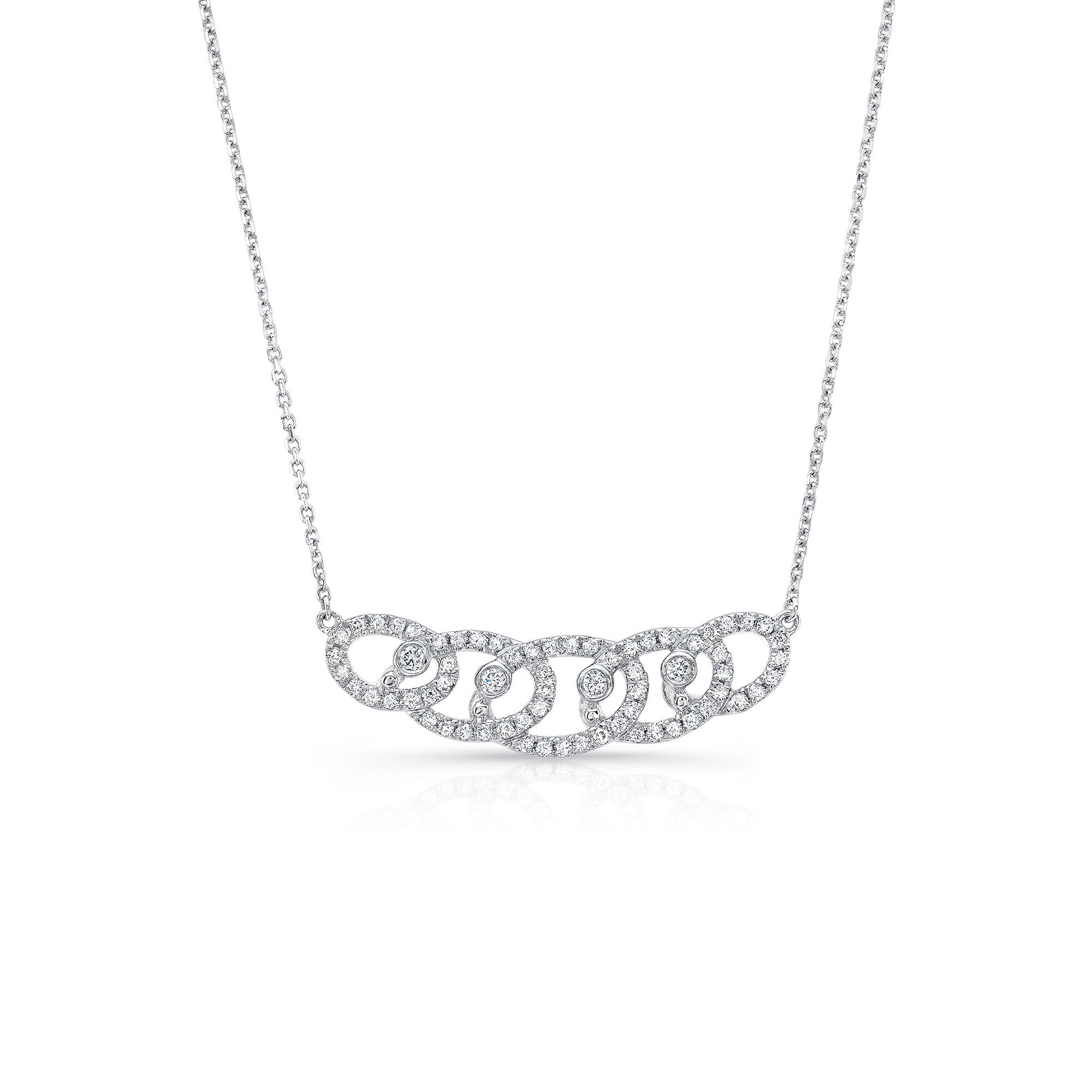 Gatsby White Gold and Diamond Pavé Pendant