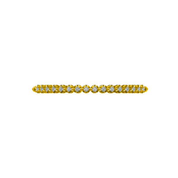 Bracelet ajustable en or jaune et diamants