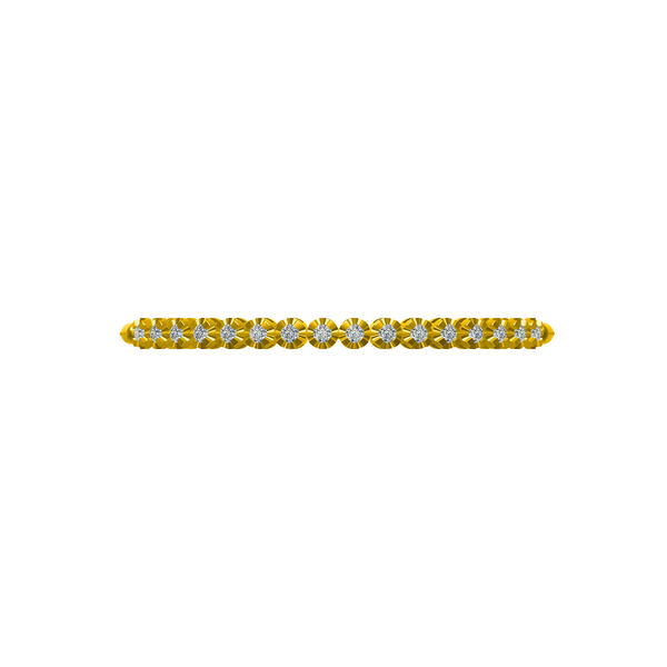 Bracelet ajustable en or jaune et diamants