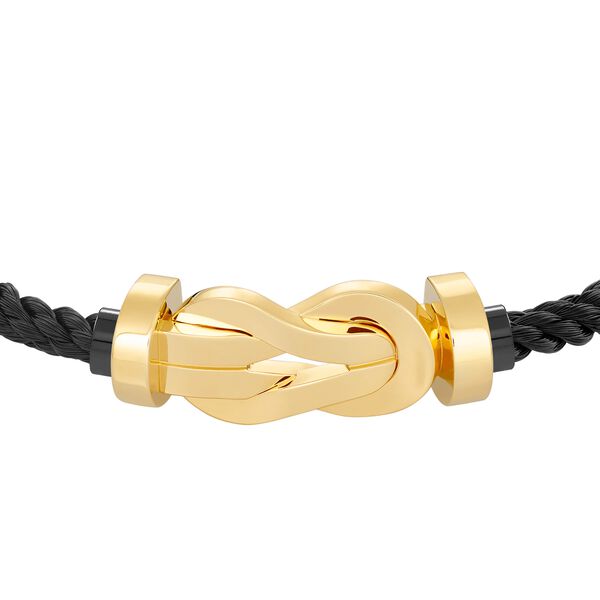 Bracelet cable Chance Infinie en or jaune, grand modèle
