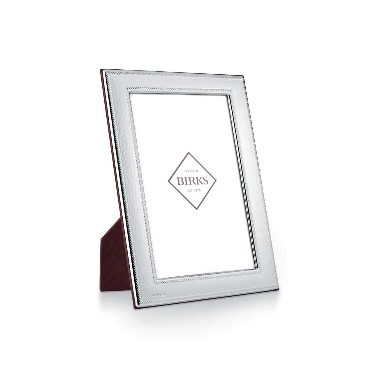 maison bijoux birks silver plated hammered frame 7 x 9 inches image number 0