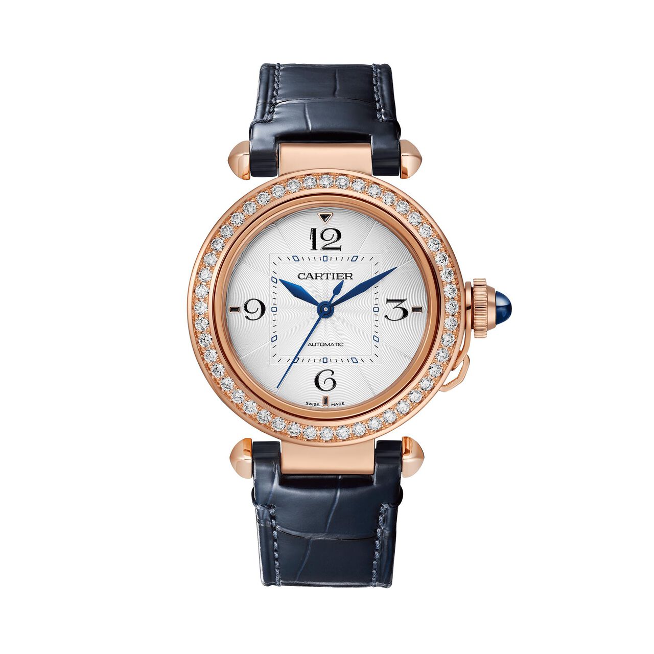 Pasha de Cartier Automatic 35 mm Rose Gold and Diamond image number 1
