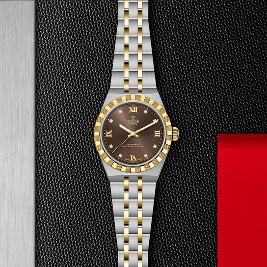 TUDOR Royal Automatic 30 mm Stainless Steel and Yellow Gold image number 1