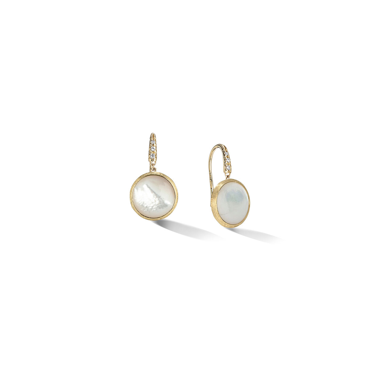 Marco Bicego Jaipur Colour Yellow Gold, Diamonds and Mother-of-Pearl Earrings OB1739-A B MPW Y 02-V2 image number 0