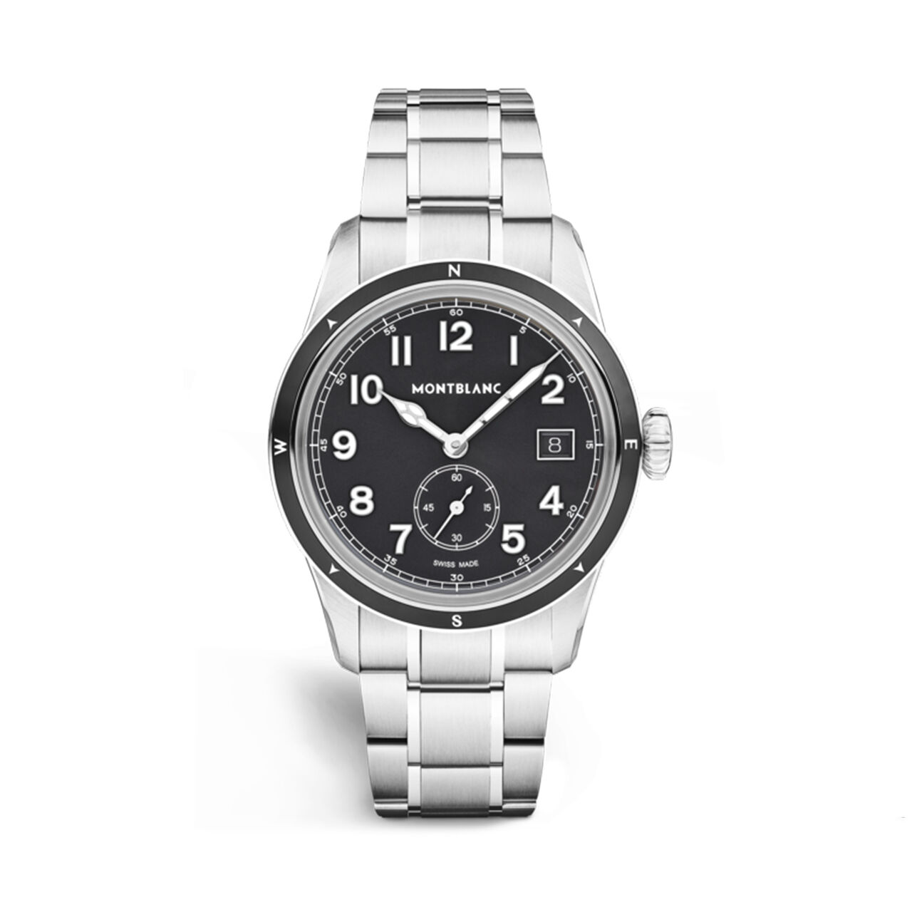 Montblanc 1858 0 Oxygen Automatic Small Seconds 38 mm Stainless Steel image number 0