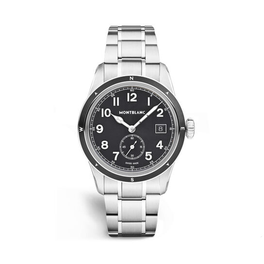 Montblanc 1858 0 Oxygen Automatic Small Seconds 38 mm Stainless Steel image number 0