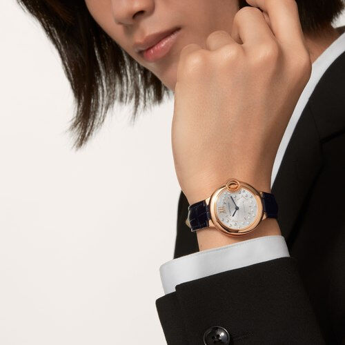 Ballon Bleu de Cartier Automatic 33 mm Rose Gold and Diamond