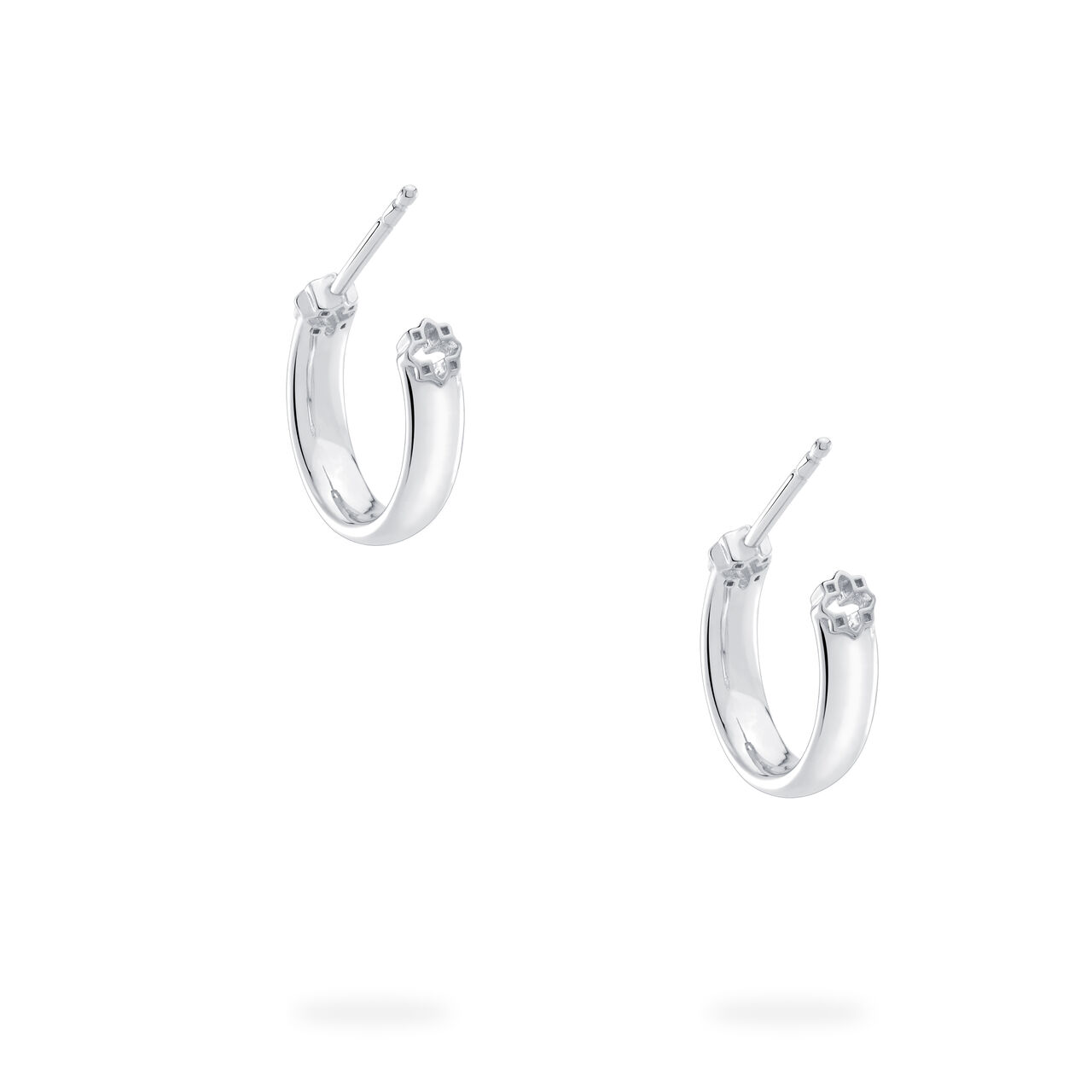 Boucle d'oreille cerceau en argent sterling image number 4