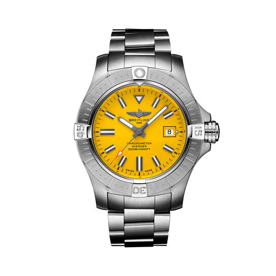 maison birks breitling avenger automatic seawolf 45 steel yellow a17319101i1a1 image number 0