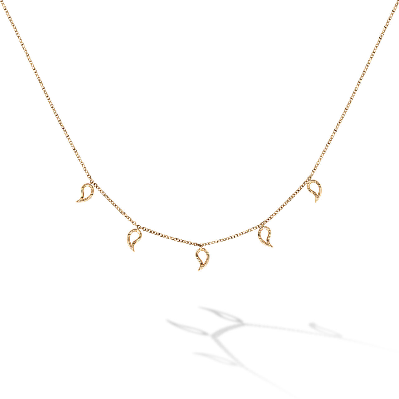 bijoux birks iconic yellow gold petale choker necklace image number 0