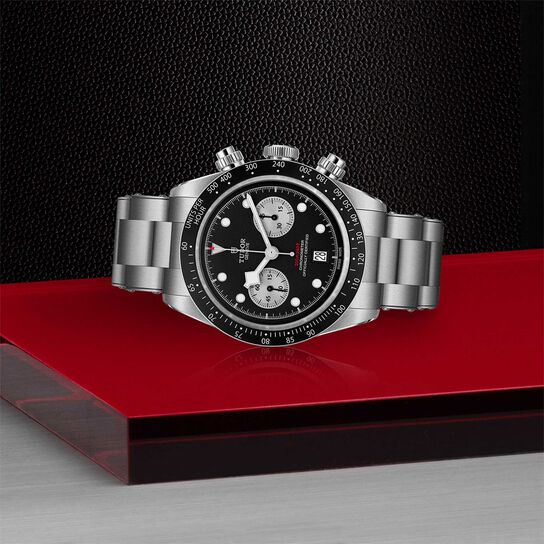  Black Dial with Silver Counters image number 3