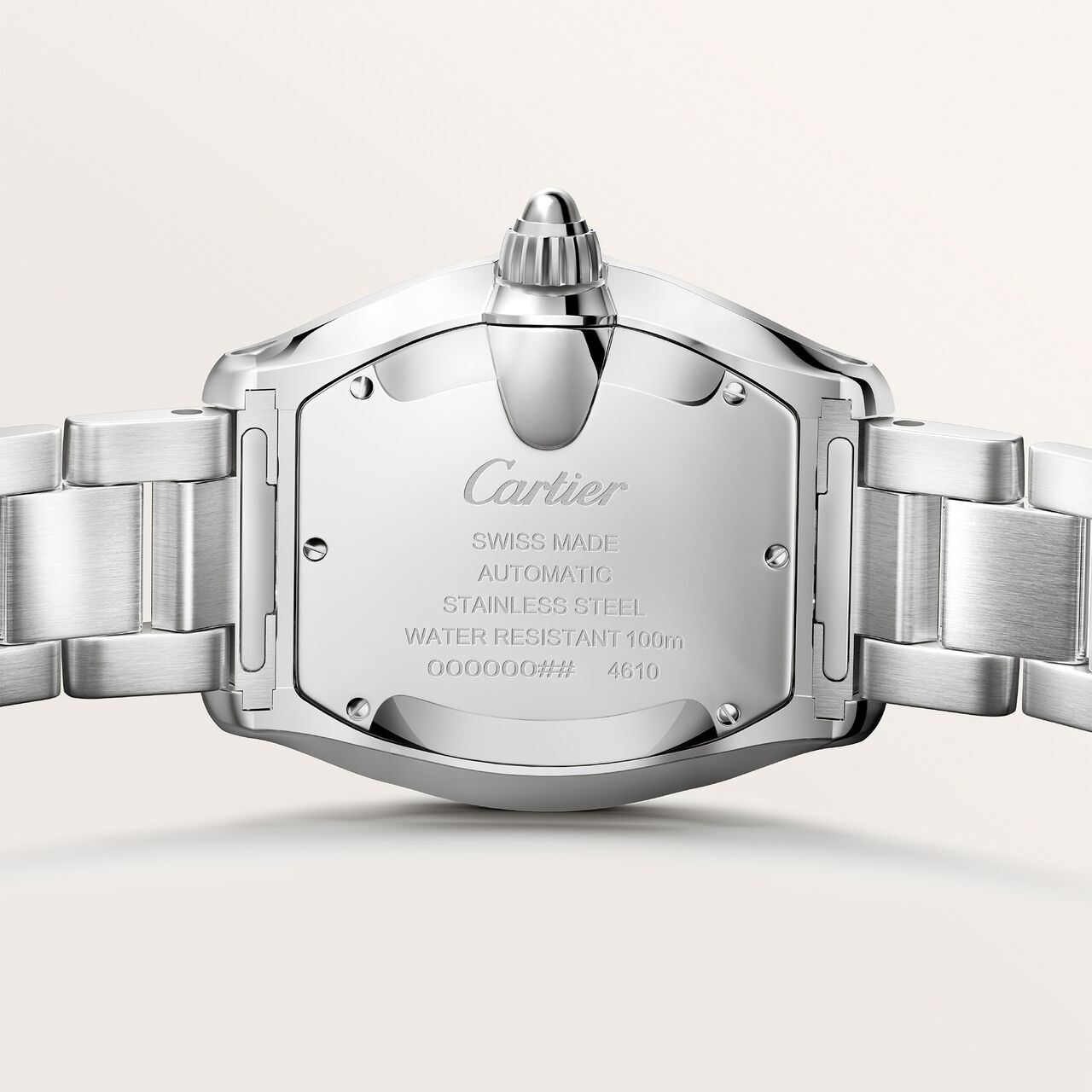 Cartier Roadster 42 x 35 mm automatique en acier inoxydable, moyen mod&egrave;le image number 5