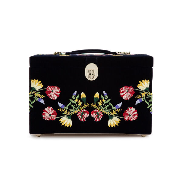 Coffret à bijoux Zoe bleu indigo, grand modèle