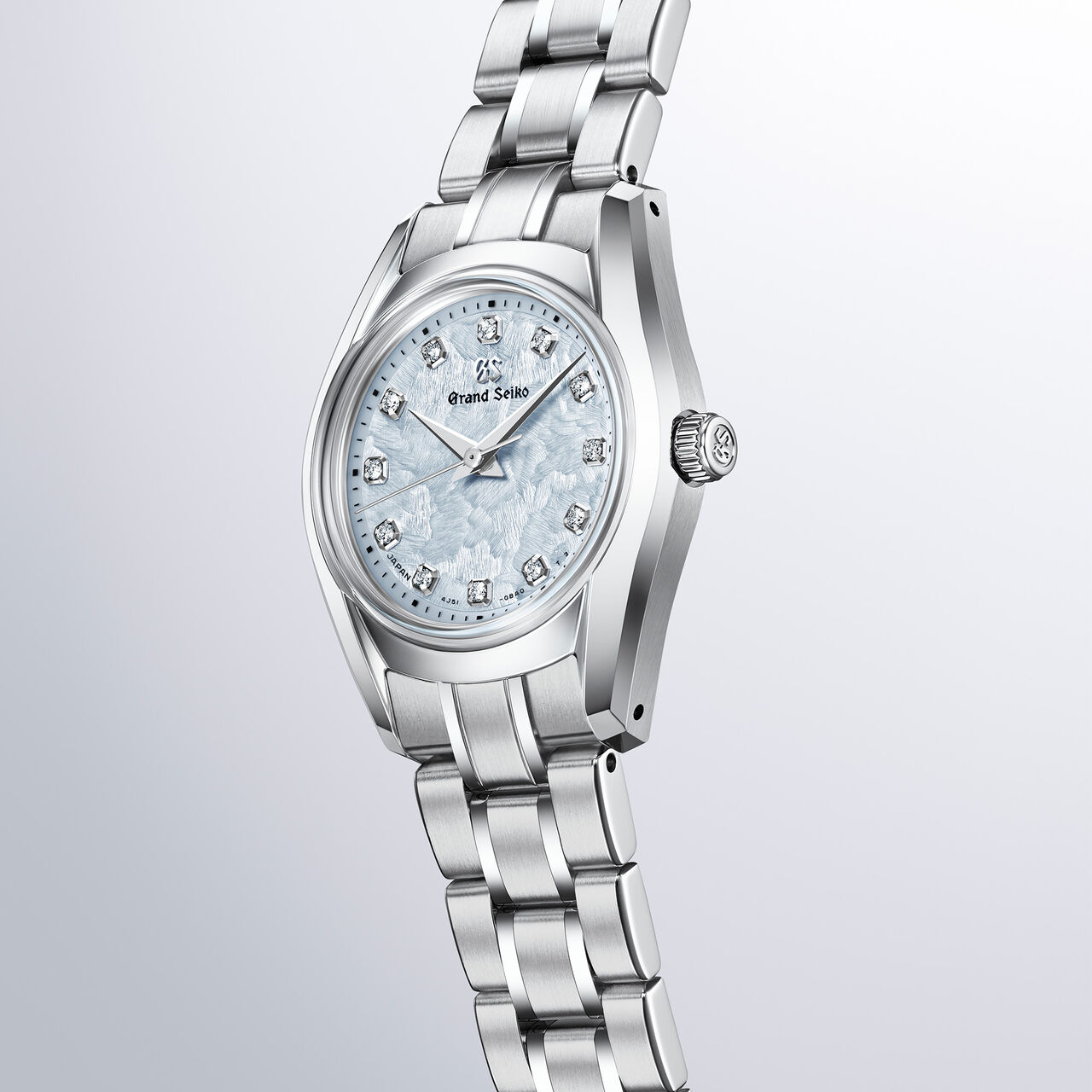 Grand Seiko Heritage 26 mm quartz en acier inoxydable et diamants image number 1