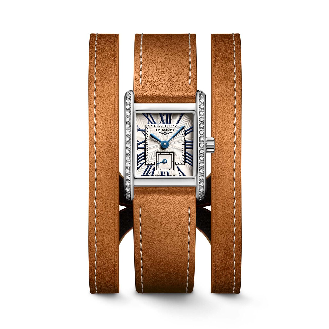 Longines Mini DolceVita Quartz 21 X 29 mm Stainless Steel and Diamond image number 0