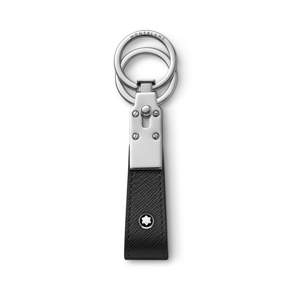 Sartorial Stainless Steel and Leather Key Ring