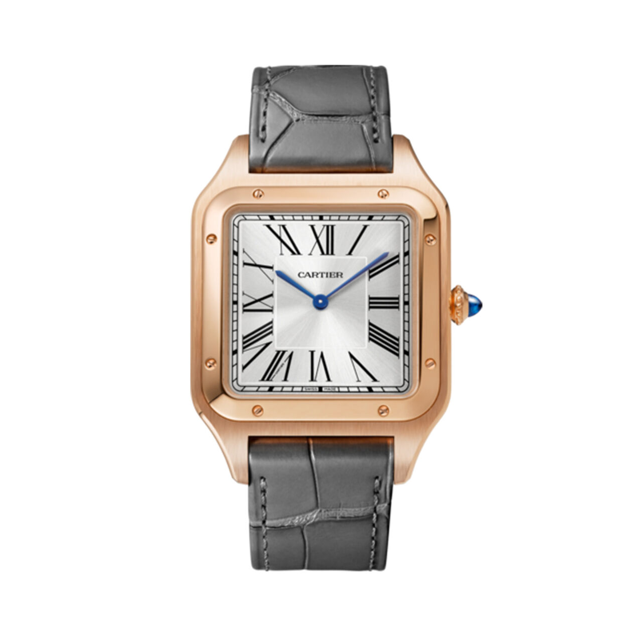 Santos-Dumont 47 mm x 34 mm manuelle en or rose, modèle très grand image number 0