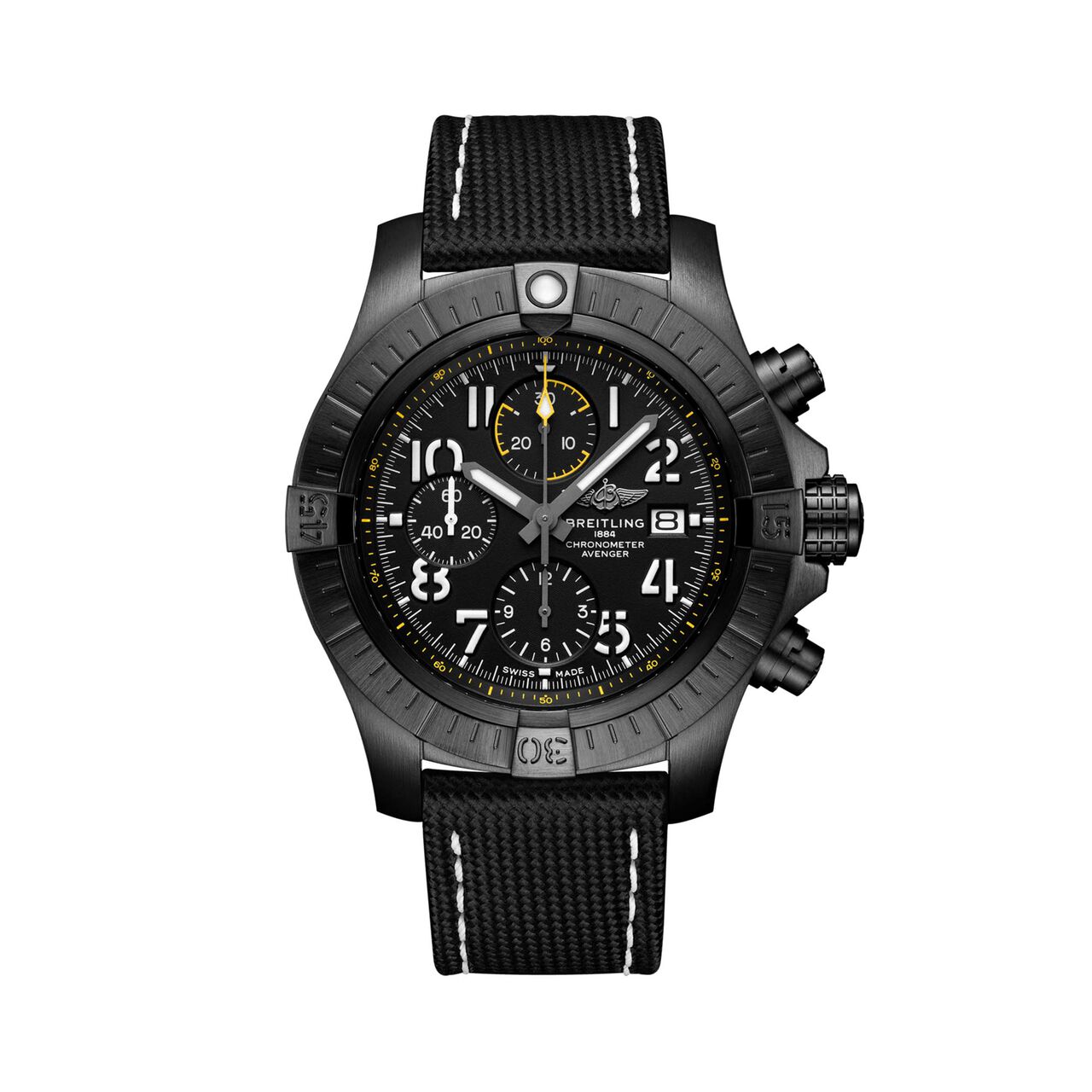 maison birks breitling avenger chronograph 45 night mission titanium black clasp v13317101b1x2 image number 0