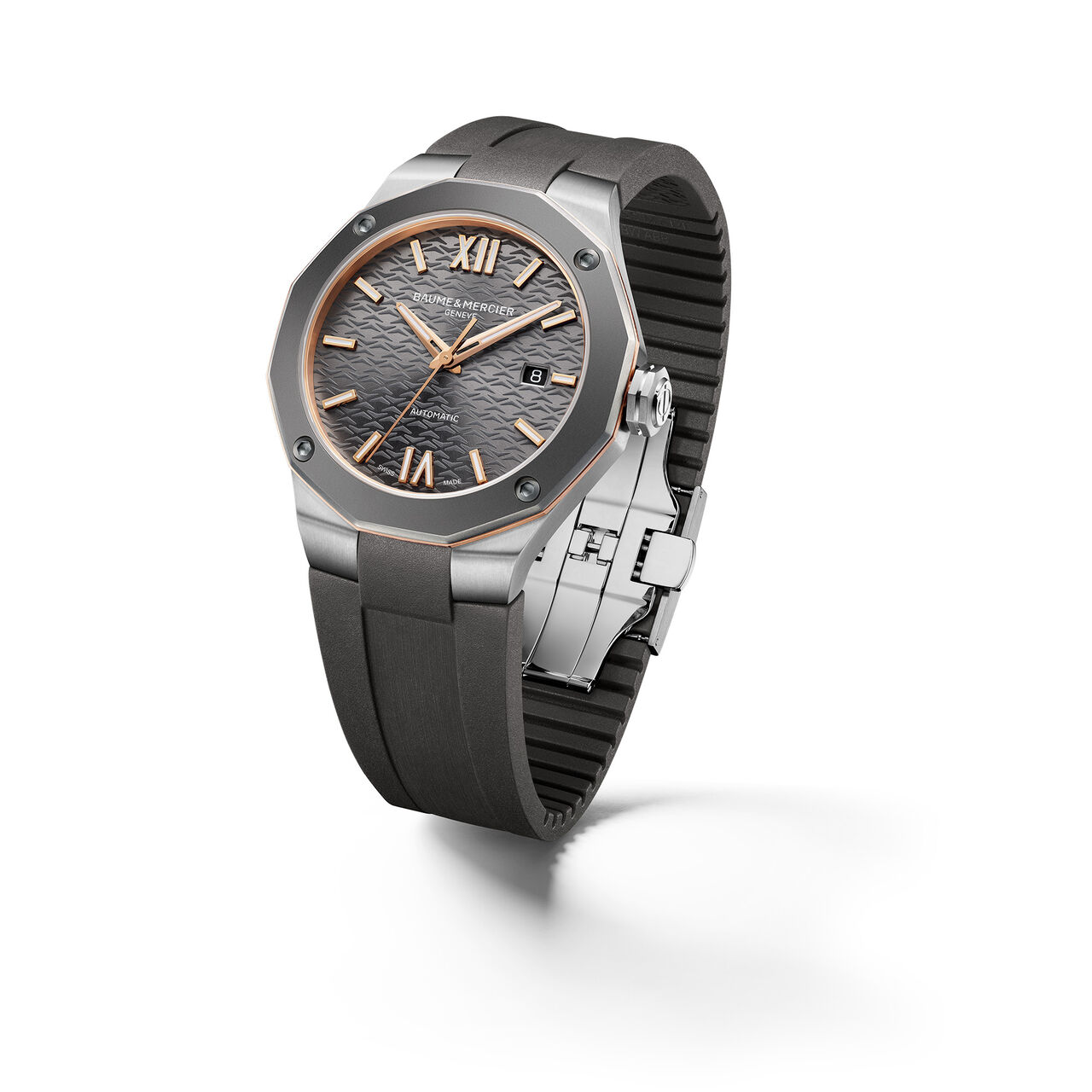 Baume & Mercier M0A10660 Riviera Automatic 42 mm Stainless Steel and Titanium Side 2 image number 2