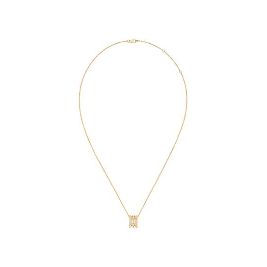 Fred Force 10 Rise Small yellow Gold and Diamond Pav&eacute; Pendant 7B2004-000 image number 2