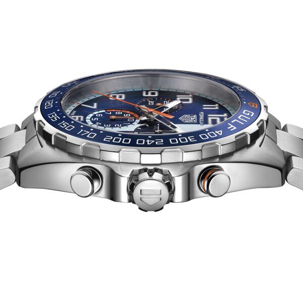 Formula 1 x Gulf 43 mm chronographe quartz en acier inoxydable
