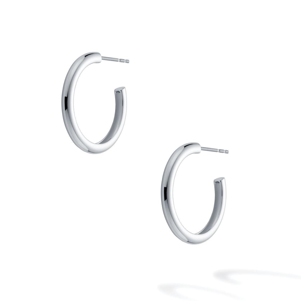 bijoux birks essentials 20mm sterling silver hoop earrings image number 1