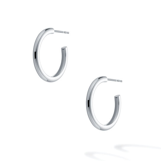 bijoux birks essentials 20mm sterling silver hoop earrings image number 1