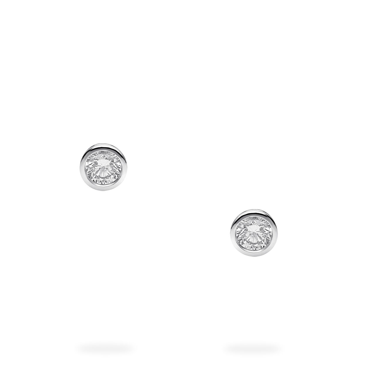 Birks Essentials Sterling Silver and Diamond Earrings image number 1