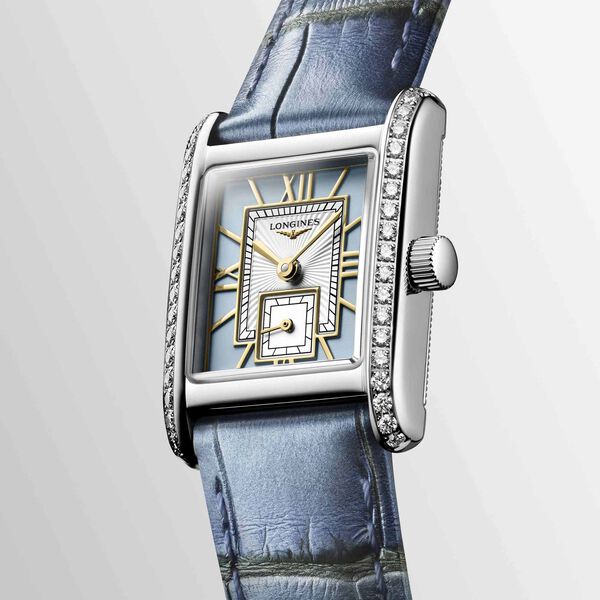 Mini DolceVita Quartz 21 X 29 mm Stainless Steel and Diamond