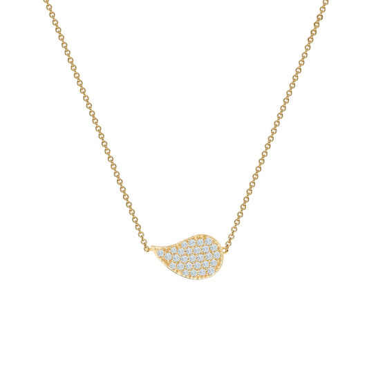 bijoux birks petale yellow gold and diamond necklace image number 0