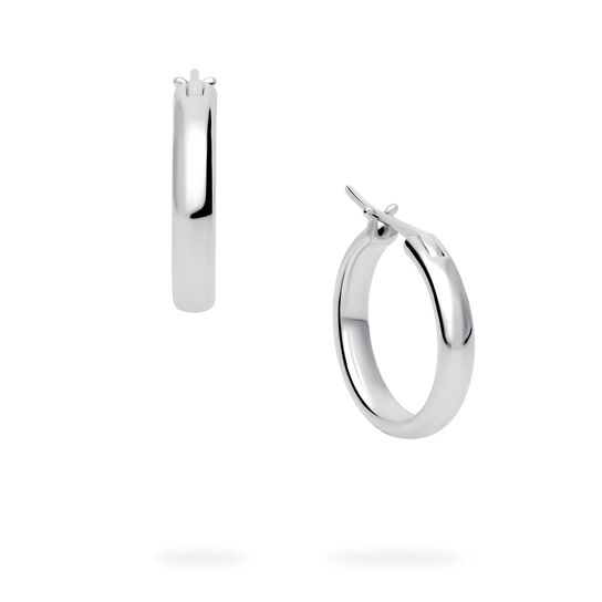 Birks Essentials Sterling Silver 15 mm Huggie Earrings image number 0