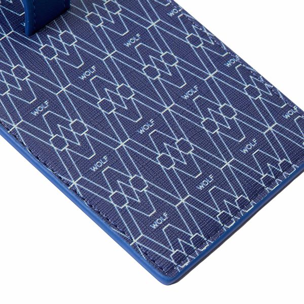 Étiquette à bagage Signature bleu