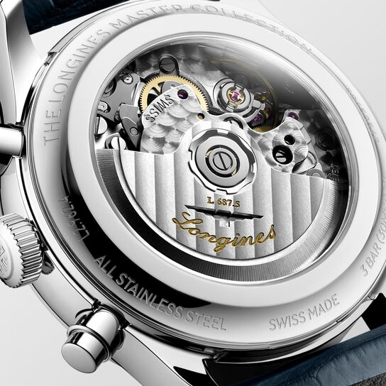 Longines Master Automatic Moonphase Chronograph 41 mm Stainless Steel L2.962.4.73.2 image number 3