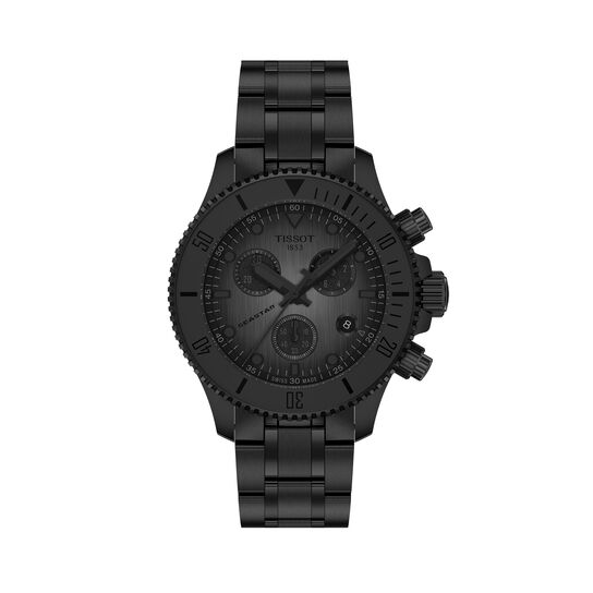 Tissot Seastar 1000 38 mm chronographe quartz en acier inoxydable PVD image number 0