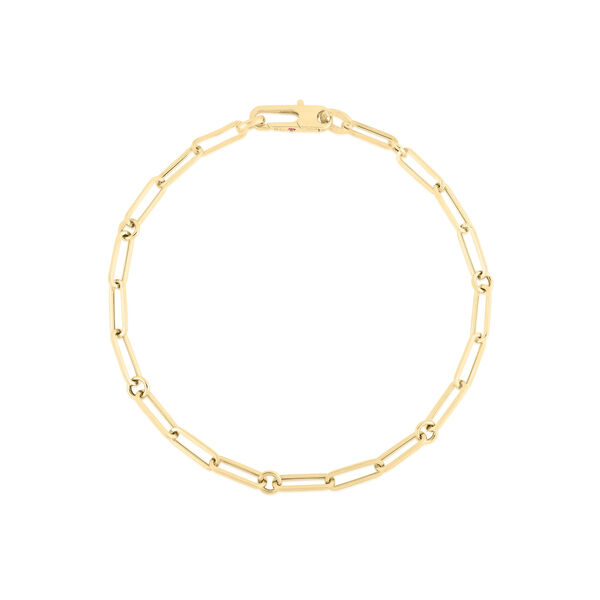 Bracelet chaîne trombone Classic Gold en or jaune