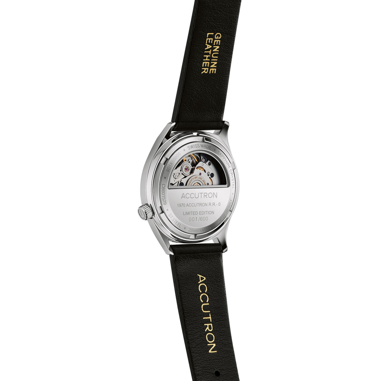 accutron legacy limited edition automatic 34 mm stainless steel 2sw6b001 back image number 1