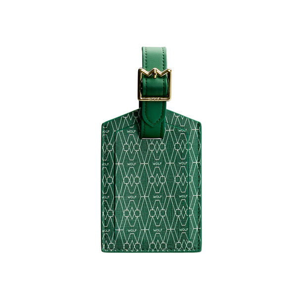Étiquette à bagage Signature vert
