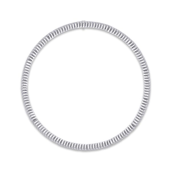 Silver Textured Necklace