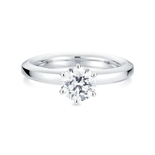 Bijoux Birks Bee Chic White Gold Round Solitaire Diamond Engagement Ring image number 0