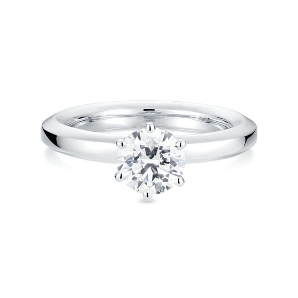White Gold Round Solitaire Diamond Engagement Ring