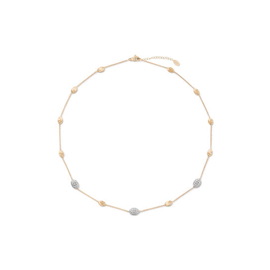 Siviglia Yellow Gold and Diamond Pavé Necklace image number 0