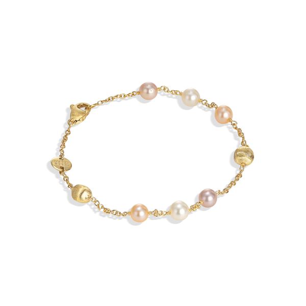 Africa Yellow Gold Pearl Bracelet