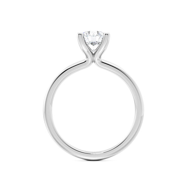 Round-Cut Solitaire Diamond Engagement Ring in Platinum