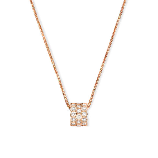 Chaumet Bee My Love Medium Rose Gold and Diamond Pavé Pendant image number 0