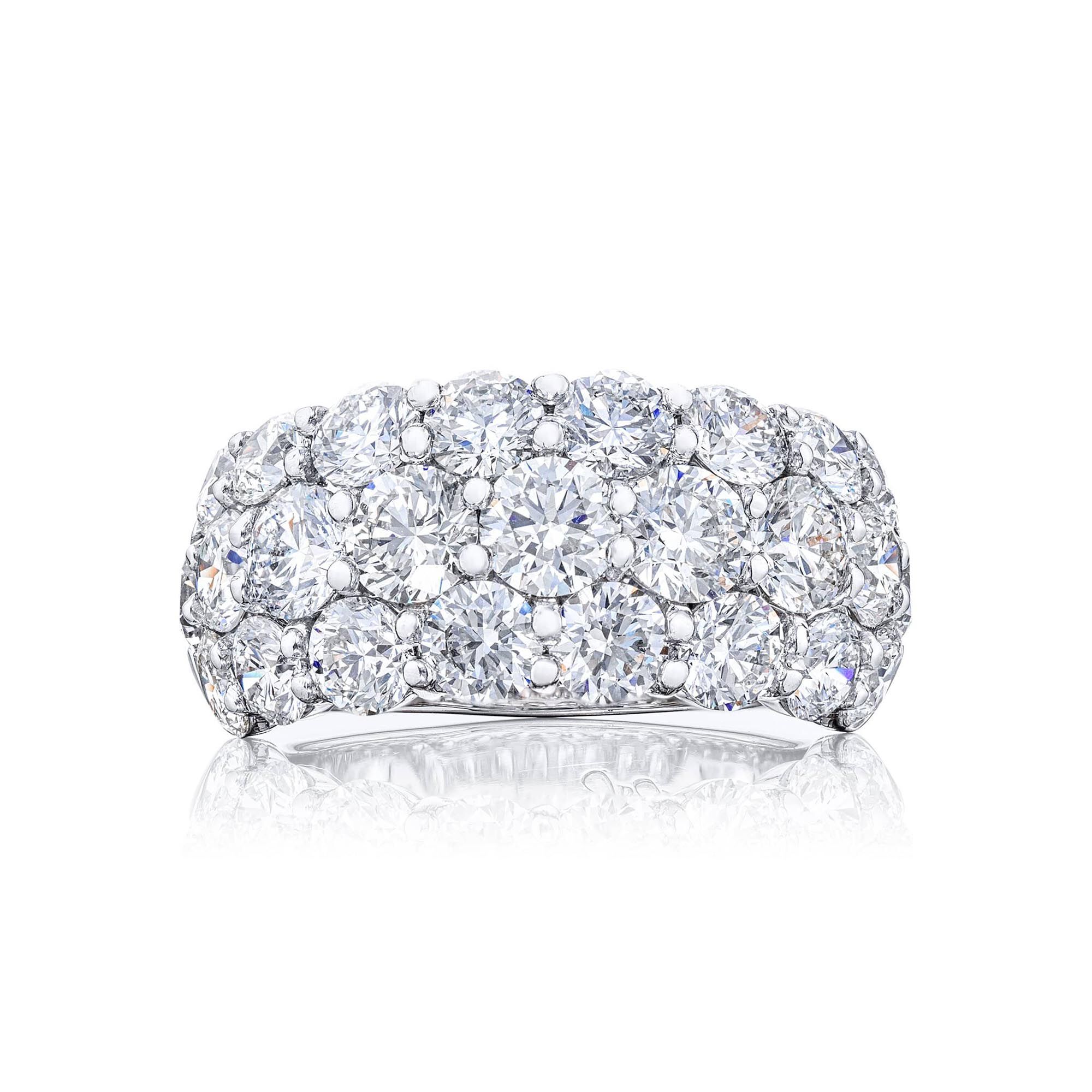 Three row sales diamond band