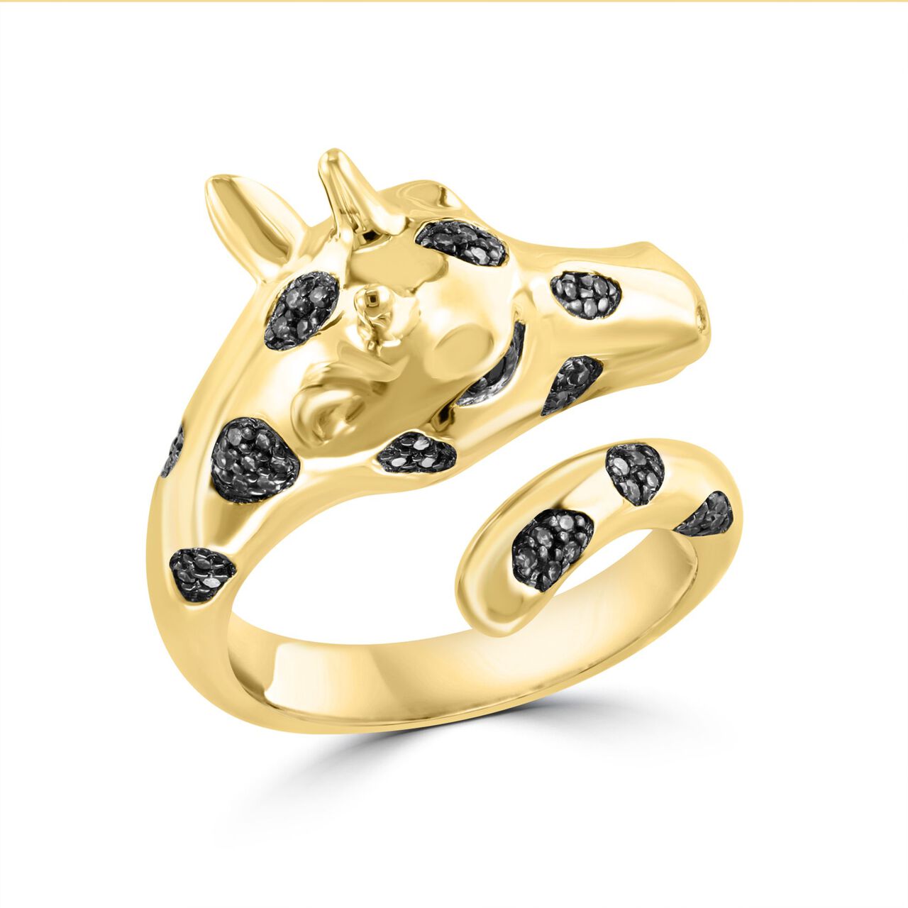 Maison Birks Salon Brown Diamond and Tsavorite Giraffe Ring RG06523TV Side image number 1