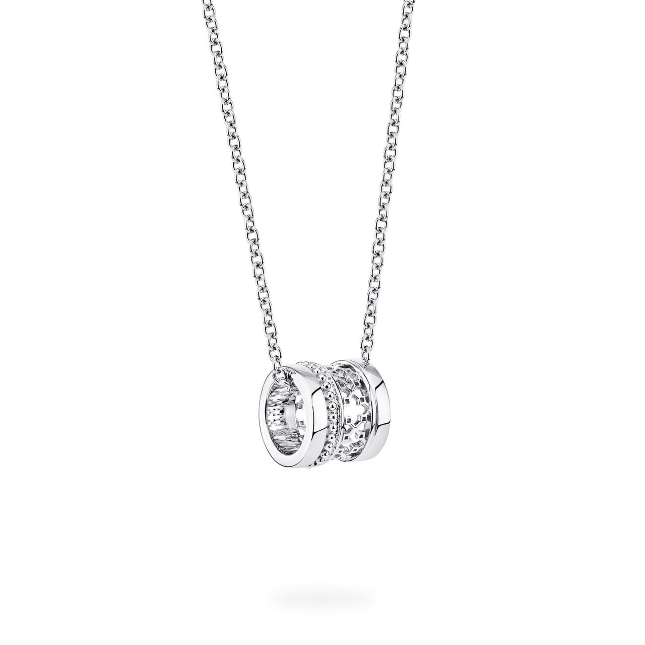 Angled view of Birks Dare to Dream silver pendant image number 3