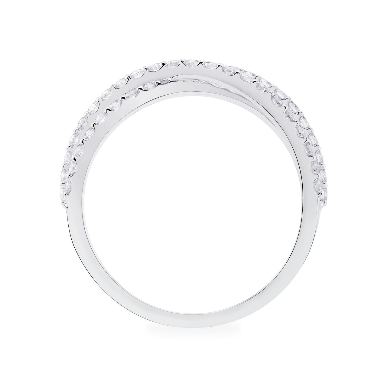 Birks RosÃ©e Du Matin Medium Diamond White Gold Ring image number 4